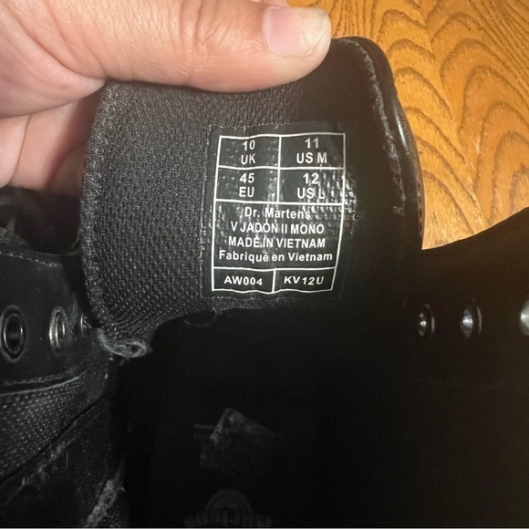 Dr. Martens Vegan Jadon II Boot Mono Platforms in Black Sz 12 Women's or Men 11 - Picture 12 of 14